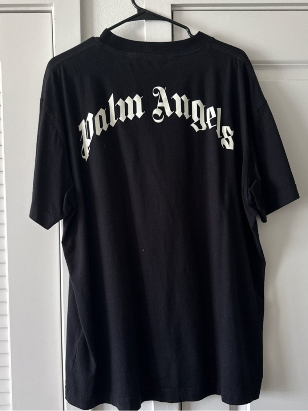 Palm Angels Men’s Black Logo Back T‑Shirt